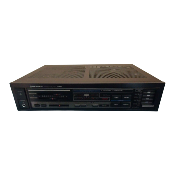 Pioneer SA-1060 Operating Instructions Manual
