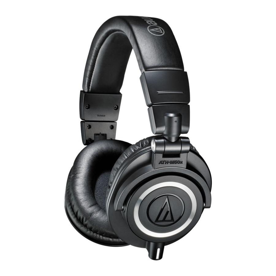 Audio Technica ATH-M50x, ATH-M40x, ATH-M30x, ATH-M20x Manual
