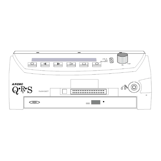 QRS Music Technologies Ancho Owner's Manual