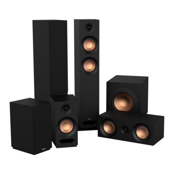 Klipsch Home series Owner's Manual And Warranty