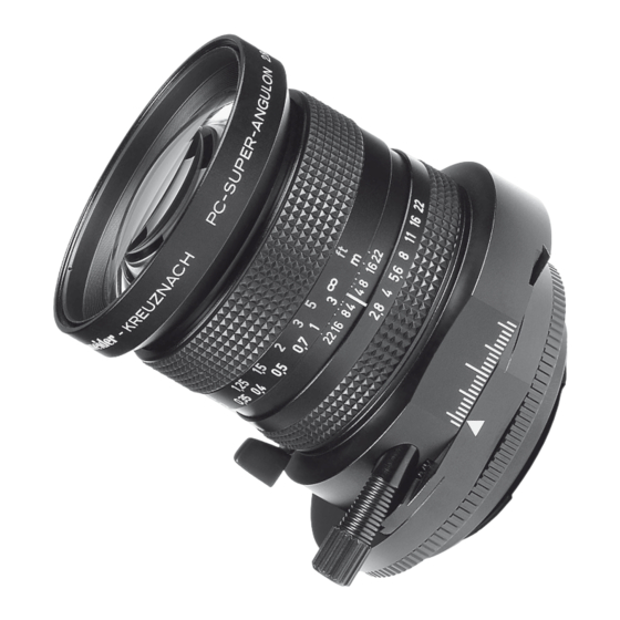Schneider Kreuznach PC-SUPER-ANGULON 28 mm f/2.8 User Manual