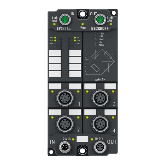 Beckhoff EP3356-0022 Manuals