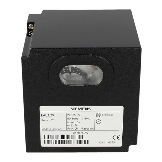 Siemens LAL1 Series Manual