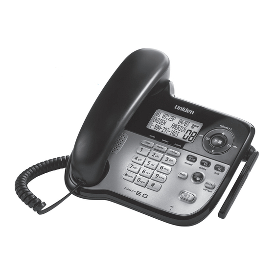 Uniden DECT2188-3 - DECT Cordless Phone Base Station Manual D'utilisation
