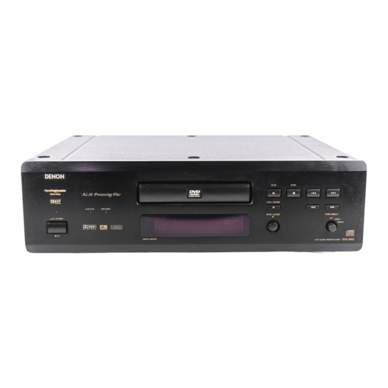 Denon DVD-3800 Operating Instructions Manual