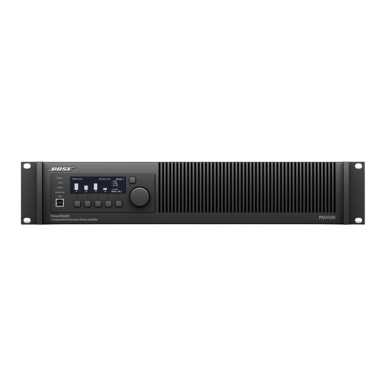 Bose PowerMatch PM4500 Technical Data Sheet