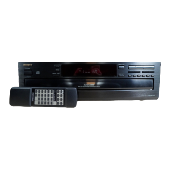 Integra CDC-3 Service Manual