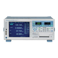 YOKOGAWA wt3000 User Manual