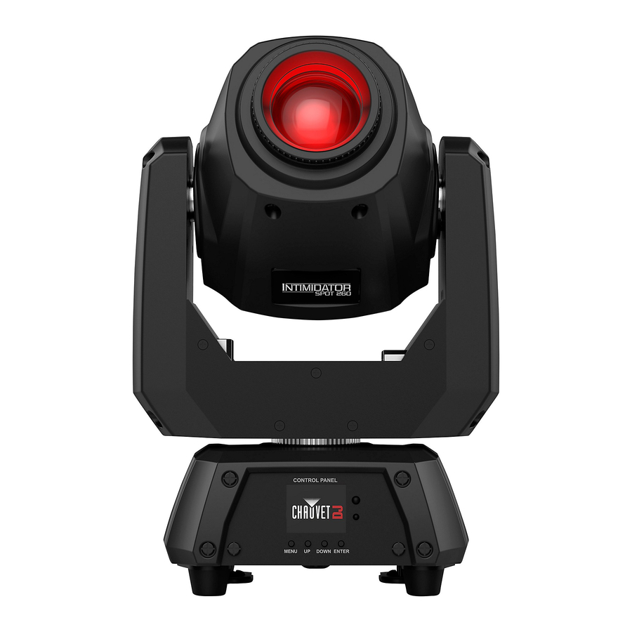 Chauvet DJ Intimidator Spot 260 Quick Reference Manual