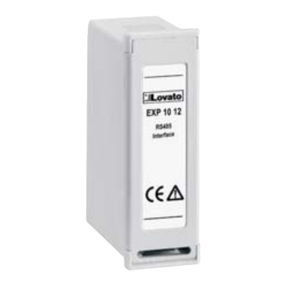 LOVATO ELECTRIC EXP10 12 Quick Start Manual