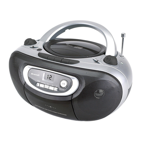 Brandt BCD510USB Instruction Manual