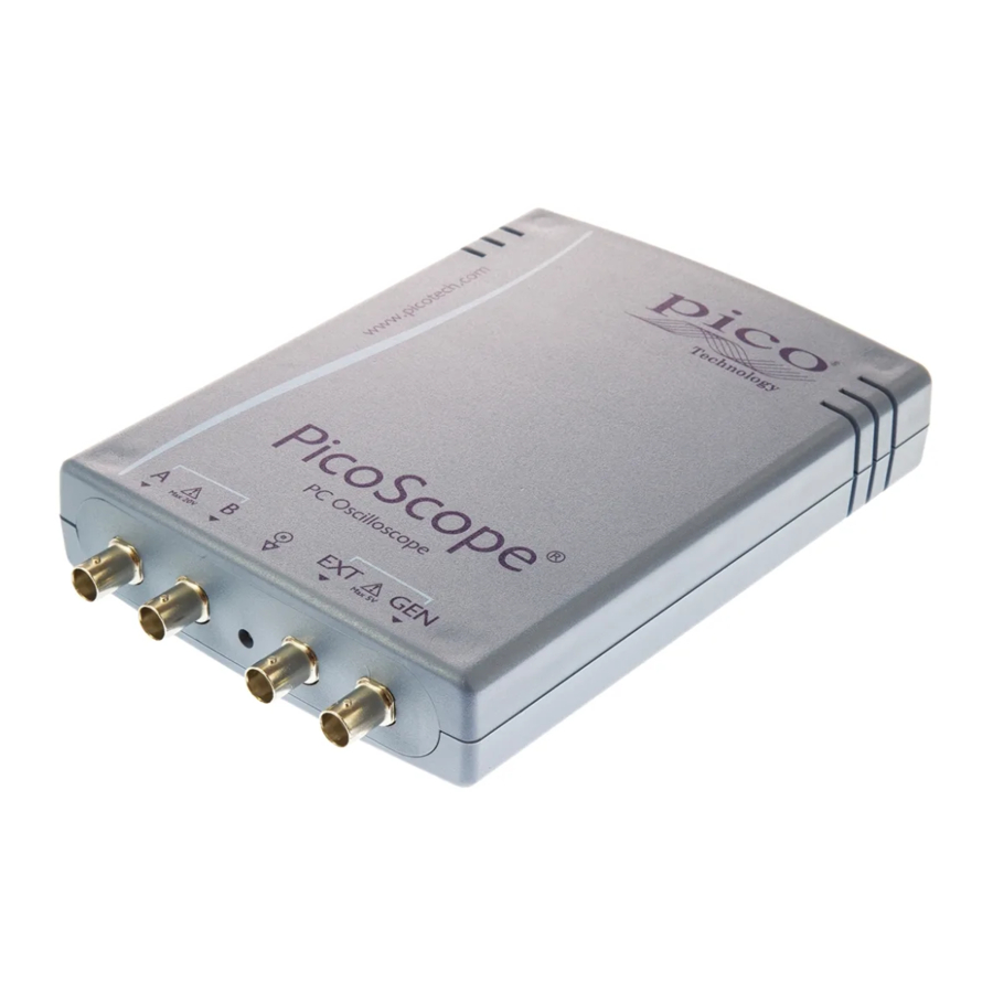 PICO PicoScope 3000 A Series User Manual