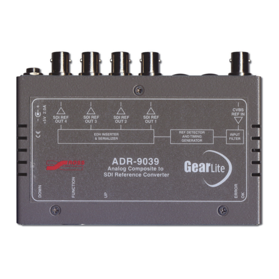 Ross GearLite ADR-9039 User Manual