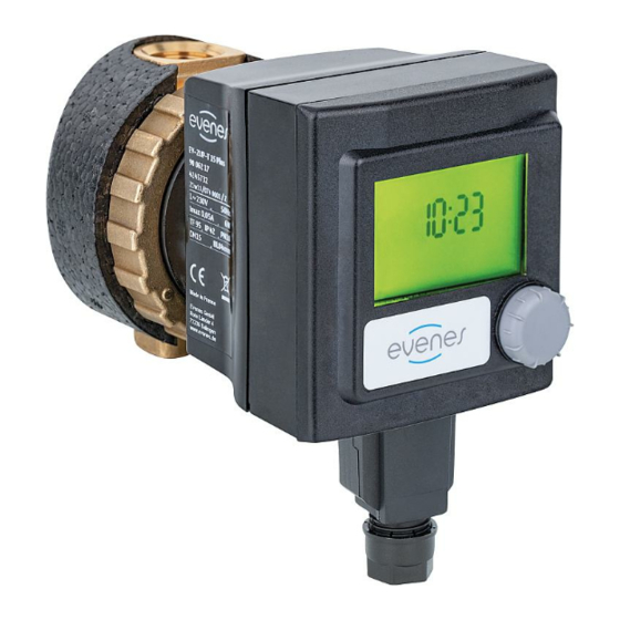 evenes EV-ZUP-T 15 PLUS Installation And Operating Instructions Manual