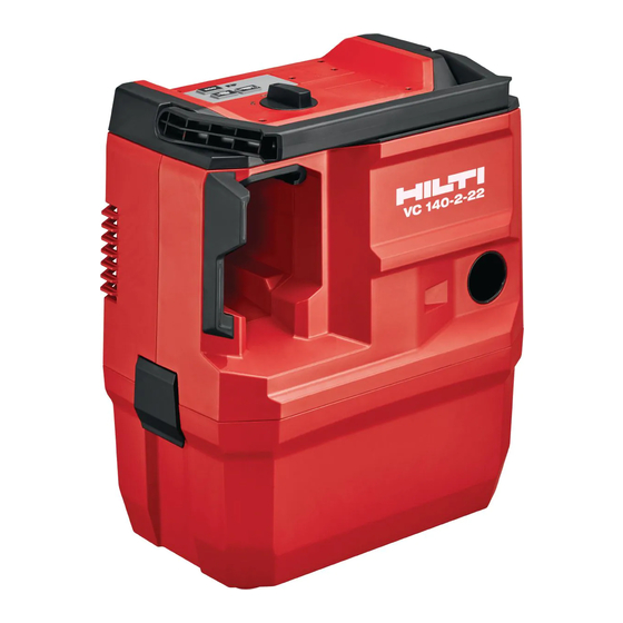 Hilti NURON VC 140-2-22 Manuals