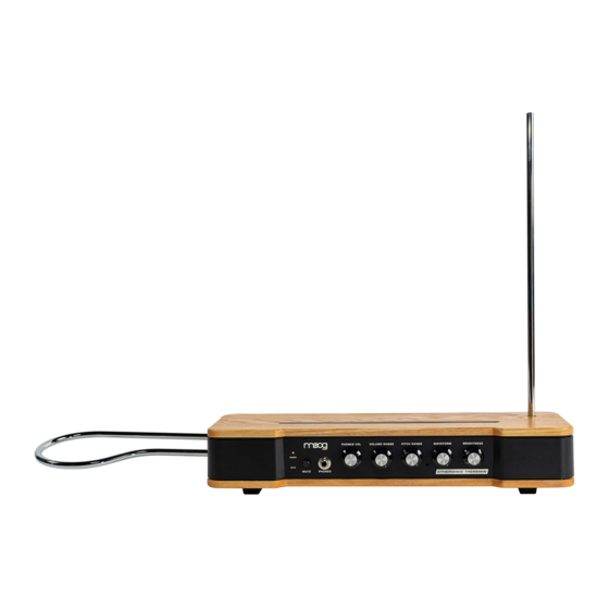 Moog ETHERWAVE THEREMIN User Manual
