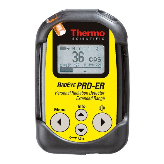 Thermo Scientific RadEye PRD-ER Manuals