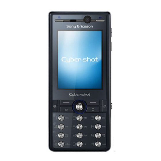 Sony Ericsson K810 User Manual