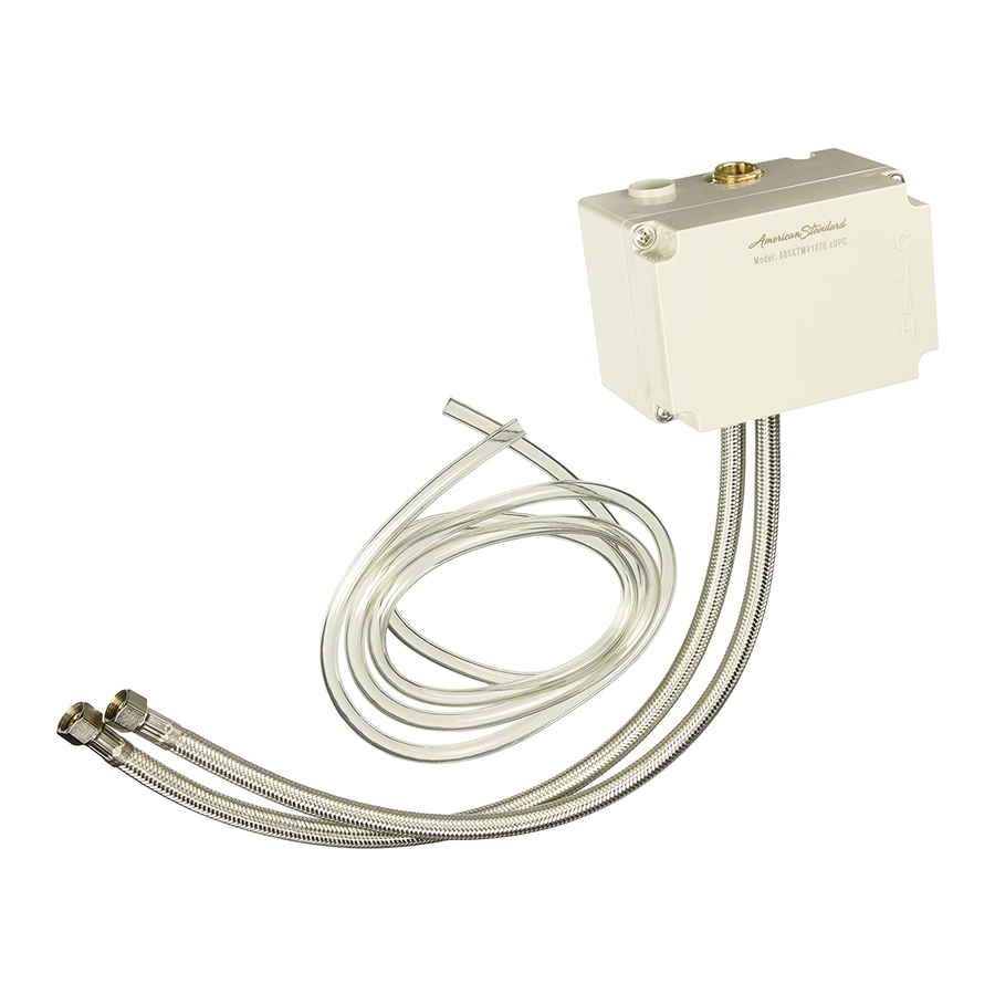 American Standard SELECTRONIC 605XTMV Installation Instructions