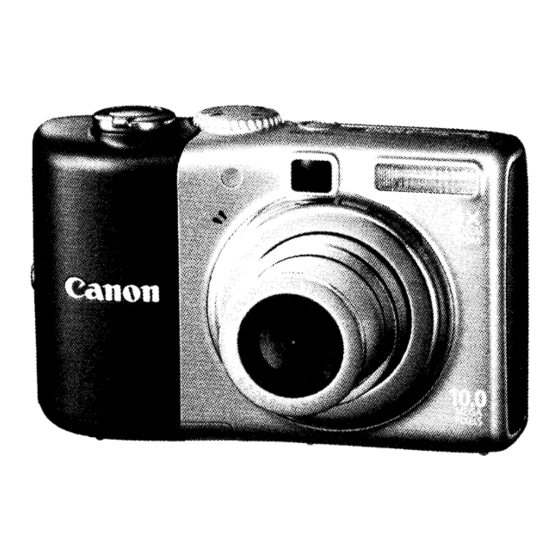 Canon PowerShot A 1000 IS User Manual