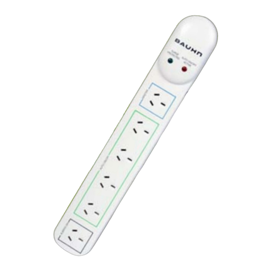 User Manuals: Bauhn HE214015 Power Strip