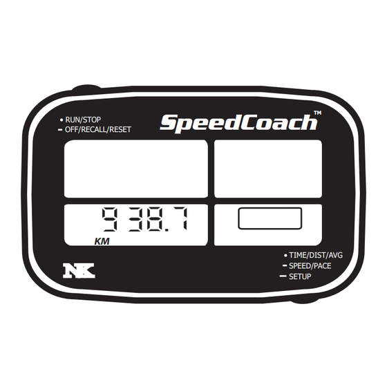 Nielsen-Kellerman SpeedCoach Operating Manual