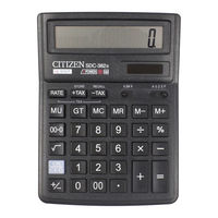 Citizen SDC-382II Instruction Manual