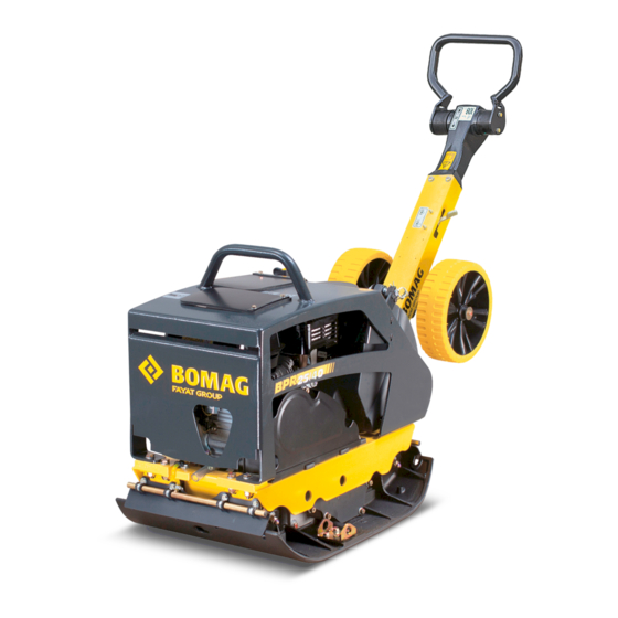 Bomag BPR 25/40 Operating Instructions Manual