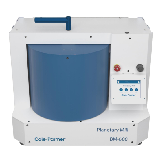 Cole Parmer BM-600 Operation Manual