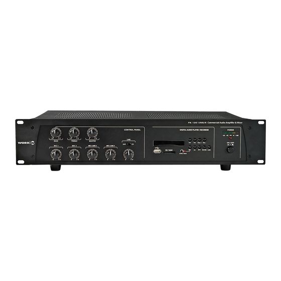 Work Pro PA 120 USB/R User Manual