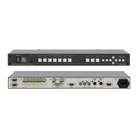 Kramer VP-719xl User Manual