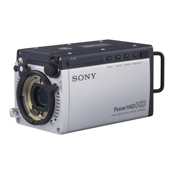 Sony HDC-X310 Instruction