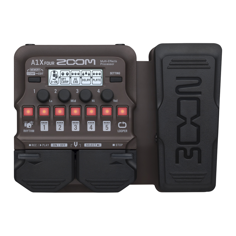 Zoom A1 FOUR Operation Manual