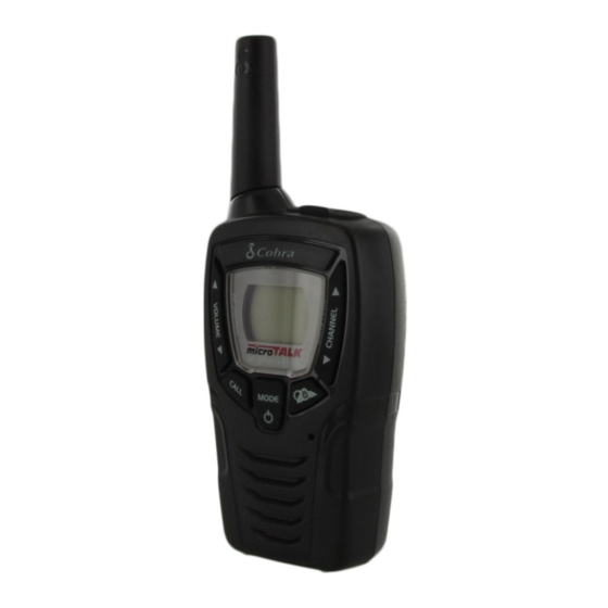 Cobra microTALK CXT345 Owner's Manual