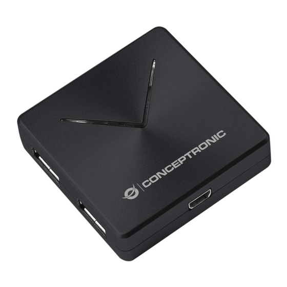 Conceptronic HUBBIES02B Multi Language Quick Manual