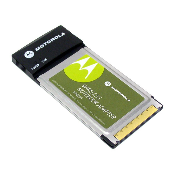Motorola WN825G Troubleshooting