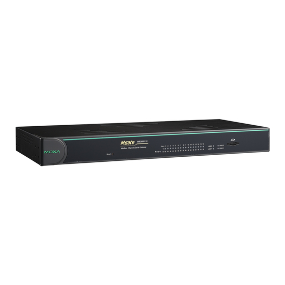 Moxa Technologies MGate MB3660 User Manual