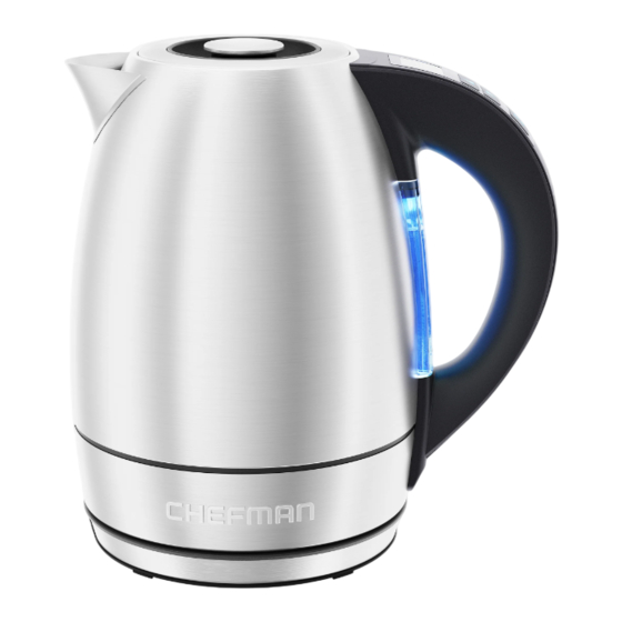 Chefman Keep Warm RJ11-17-SS-TC Series Quick Start Manual