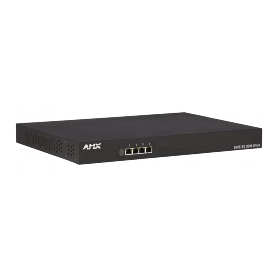 AMX Endeleo UDM-0404 Operation/Reference Manual