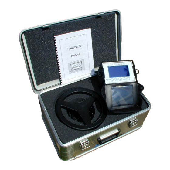 DTI DTI-Puls-Series Metal Detector Manuals