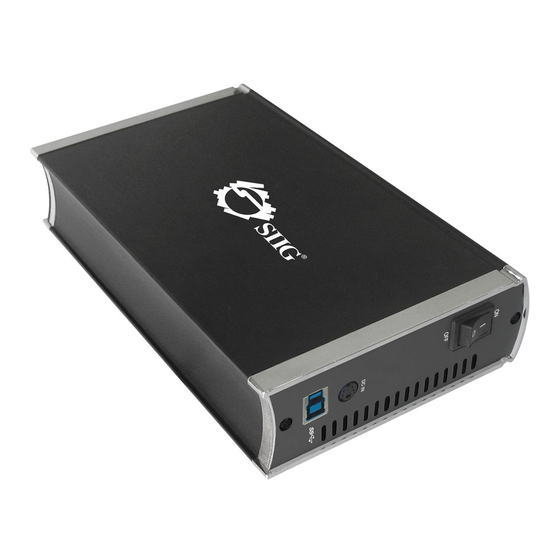 SIIG Enclosure Quick Installation Manual