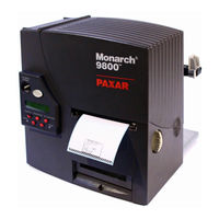 Paxar Monarch 9800 Series Product Manual