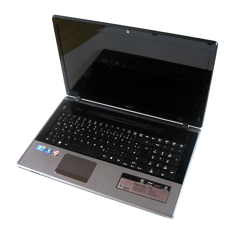 Acer ASPIRE 7745 Manuals