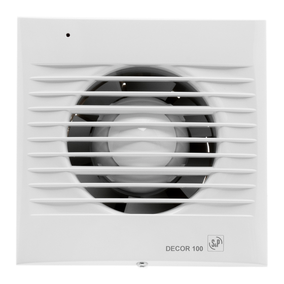 S&P DECOR-100 Instructions Manual