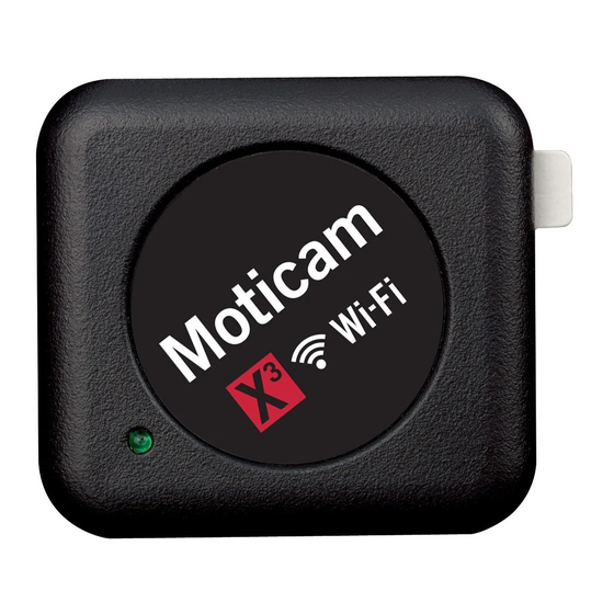 Motic Moticam X3 Manual
