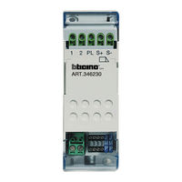 Bticino 346230 Manual