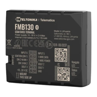 Teltonika FMB130 Quick Manual