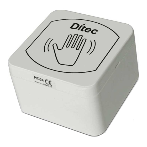 DITEC PID24 Installation Manual