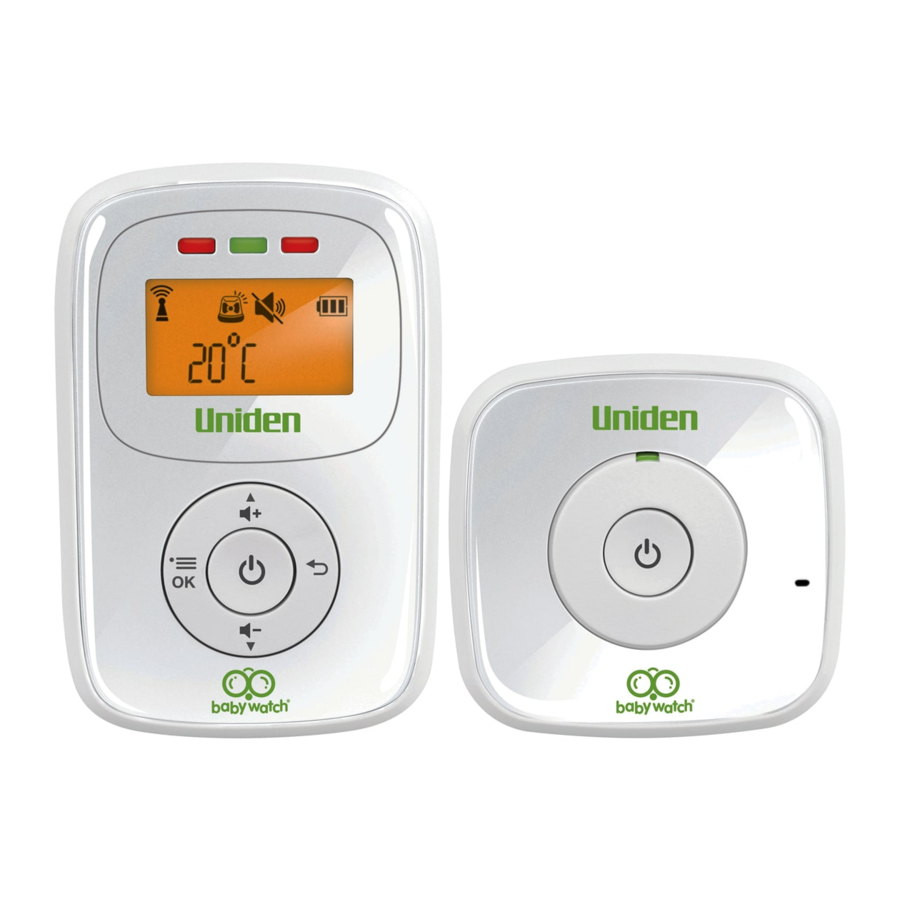 Uniden BW130 - Baby Audio Monitoring System Manual