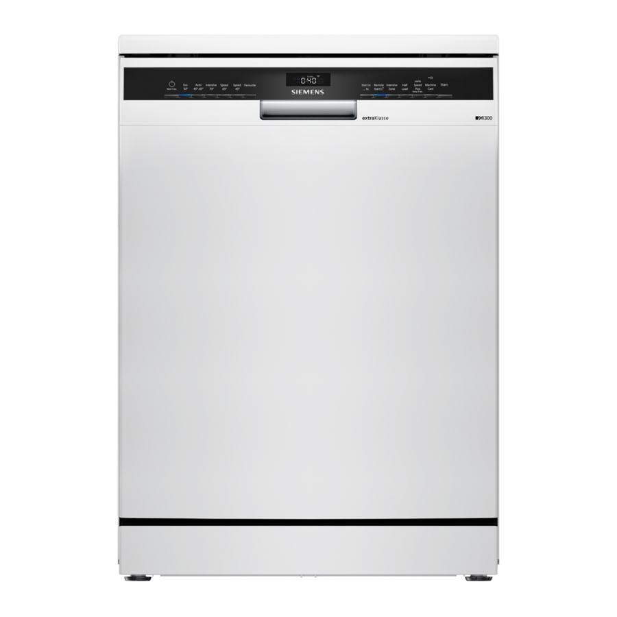 Siemens iQ300 SN23EW04MG - Dishwasher Manual